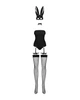 Еротичний ігровий костюм зайчика Obsessive Bunny costume Чорний L/XL (SO7702) - зображення 5