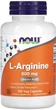 L-аргінін NOW L-Arginine 500mg - 100caps - зображення 1