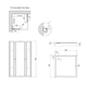 Душевая кабина Lidz Wawel SC80x80.SAT.LOW.GR, стекло тон. 4 мм + Lidz Душевой поддон KAPIELKA ST80x80х14 - изображение 2