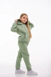 Детский спортивный утепленный костюм Kindamor Warm Autumn Olive для девочки, флис 116 см оливковый - изображение 5