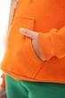 Детский спортивный утепленный костюм Kindamor Warm Autumn Orange для девочки, флис 134 см оранжевый с зеленым - изображение 14