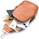 Интересная сумка через плечо в модном цвете из экокожи VINTAGE Bag 22793 Рыжий - изображение 8
