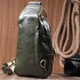 Модная маленькая сумка через плечо из экокожи в городском стиле Vintage Зеленый (bg227fash91) - изображение 9