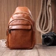 Невелика вертикальна жіноча сумка через плече з гладкої екошкіри Vintage Рудий (bg227fash67) - зображення 9