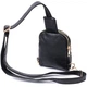 Небольшая женская сумка через плечо на два отделения из экокожи VINTAGE Bag 22784 Черный - изображение 2