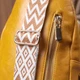 Яркая женская вертикальная сумка через плечо из гладкой экокожи Vintage Желтый маленького размера (bg227fash69) - изображение 11