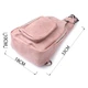Женская сумка с акцентом на текстильную лямку из гладкой экокожи VINTAGE Bag 22772 Розовый - изображение 3