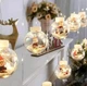 Гирлянда Xmas WW-1 Copper curtain ball lamp 7258 Санта 10 шариков, теплый белый свет - изображение 4