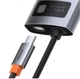 Хаб - конвертер Baseus Metal Gleam Series 6-in-1 Type-C HUB Docking Station CAHUB-CW0G - зображення 4