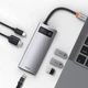 Хаб - конвертер Baseus Metal Gleam Series 6-in-1 Type-C HUB Docking Station CAHUB-CW0G - зображення 7