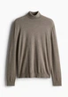 Чоловічий гольф бавовняний Slim Fit H&M (57708) S Бежевій - зображення 1