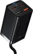 Сетевое зарядное устройство 65W Baseus GaN3 Pro CCGP040101 быстрая зарядка PD3.0+QC4.0 2USB+2Type-C 3A + кабель Baseus Type-C to Type-C 100W 1м Black - изображение 4