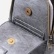 Сумка слинг через плечо женская Vintage leather-22792 Серая - изображение 8