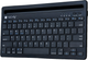 Клавіатура бездротова TECHly Mini Keyboard with Hotkeys and Tablet Stand Wireless Black (8059018367898) - зображення 2