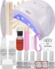 Набор для покрытия ногтей гель-лаком Профи + лампа SUNone UV/LED 48W White - изображение 1