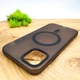 Чехол для Baseus Smoke case Matte with MagSafe для iPhone 12/12 Pro Black - изображение 3
