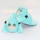 Тапочки кигуруми игрушки для мальчика Детские Kigurumi Тапочки Хацуне Мику Теплые Тканевые Бирюзовые 35-41 - изображение 6