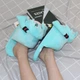 Тапочки кигуруми игрушки для мальчика Детские Kigurumi Тапочки Хацуне Мику Теплые Тканевые Бирюзовые 35-41 - изображение 12