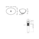Комплект Qtap Dove: раковина накладная овальная 410x335x145 мм White + донный клапан PU02 QTAP QT06113078WN47308 - изображение 2
