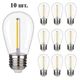Набор LED ламп Edisons ST45 E27 1W 2200K 10шт в коробке - изображение 7