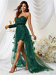 Платье вечернее короткое летнее женское SHEIN GD-00087304 XL Темно-зеленое (DN4012300007059) - изображение 4