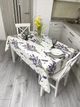 Скатерть водоотталкивающая Delux Textil Лаванда 140 х 110 см (366280) - изображение 1