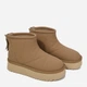 Женские угги низкие кожаные с мехом Allshoes 187866 40 Коричневые (ROZ6501055110) - изображение 2