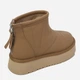 Женские угги низкие кожаные с мехом Allshoes 187866 40 Коричневые (ROZ6501055110) - изображение 4