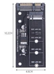 Адаптер SATA III - > M.2 SSD NGFF KEY-B переходник Черный - изображение 4