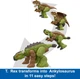 Світ юрського періоду Трансформер Тиранозавр Рекс&Анкілозавр Jurassic World Transforming Ankylosaurus to T Rex - зображення 1