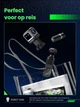 Зарядное устройство UGREEN CD361 Nexode RG 65W Robot Design 3-Port GaN Fast Charger QC4.0 PPS для MacBook Pro/Air, iPad, iPhone 16 15 14 13 Pro Max, Galaxy S24 Ultra, Dell XPS Black (25685) - изображение 12