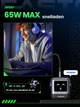 Зарядное устройство UGREEN CD361 Nexode RG 65W Robot Design 3-Port GaN Fast Charger QC4.0 PPS для MacBook Pro/Air, iPad, iPhone 16 15 14 13 Pro Max, Galaxy S24 Ultra, Dell XPS Black (25685) - изображение 14