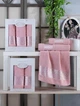 Набор полотенец Gulcan Cotton - Flower Ornament Pink 50*90+70*140 - изображение 2