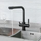 Смеситель на две воды для кухни Frap F4352-6 черный - изображение 4