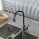 Смеситель с гибким изливом для кухни Frap F4044-9 оружейная сталь - изображение 3