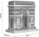 Model do składania Piececool Łuk Triumfalny (6927897204356) - obraz 3