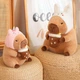 Капібара м'яка іграшка подушка сквишмеллоу антистрес подарунок capybara Капібара-єдиноріг 40 см - зображення 2