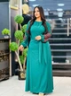 Жіноча шовкова сукня вишиванка з трояндами AHMET MODE NOOLET 50 (44 турецький розмір) Зелений - зображення 1