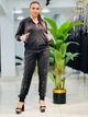 Женский спортивный костюм со стразами VEDIKA FASHION, Турция 58 Черный с серебристым - изображение 3