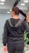 Женский спортивный костюм со стразами VEDIKA FASHION, Турция 52 Серый с серебристым - изображение 8