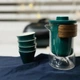 Чайний набір портативний Travel Tea Set для китайської чайної церемонії, дорожній, з сумкою, Зелений - зображення 5