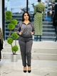 Женский спортивный костюм со стразами VEDIKA FASHION, Турция 54 Серый с серебристым - изображение 1