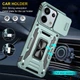 Ударопрочный чехол Camshield Army Ring для Xiaomi Redmi Note 13 4G Зеленый / Light Green Без бренда - изображение 3