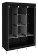 Шкаф тканевый раскладной Stenson R93320 130 х 45 х 175 см Черный (R93320 black) - изображение 1