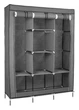 Шкаф тканевый раскладной Stenson R93320 130 х 45 х 175 см Серый (R93320 grey) - изображение 1