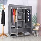 Шкаф тканевый раскладной Stenson R93320 130 х 45 х 175 см Серый (R93320 grey) - изображение 4