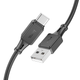 Кабель HOCO X101 Assistant silicone charging data cable Type-C Black (6942007604079) - зображення 1