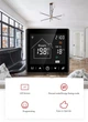 WiFi терморегулятор для теплого пола HeatTech HTW122-240 теплорегулятор сенсорный комнатный 3500 Вт Черный - изображение 4