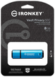 Pendrive Kingston IronKey Vault Privacy 50 8GB USB 3.2 Type-C Blue (IKVP50C/8GB) - obraz 3