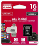Карта памяти microSD 16Gb GOODRAM class10 UHS I U1 + SD adapter + OTG Card reader (M1A4-0160R12) - изображение 2